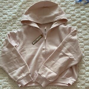 SKIMS Pink Hoodie Relaxed Fit Sweatshirt